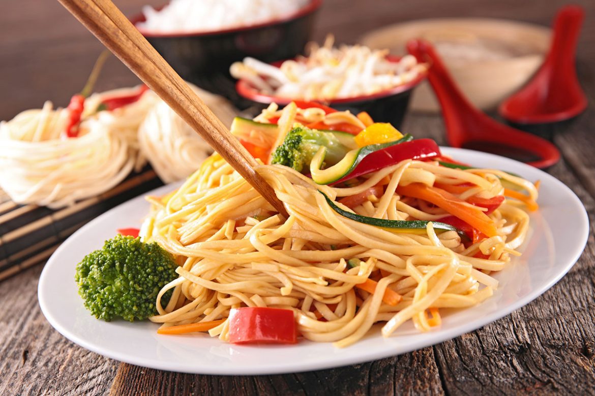 Noodles con verduras